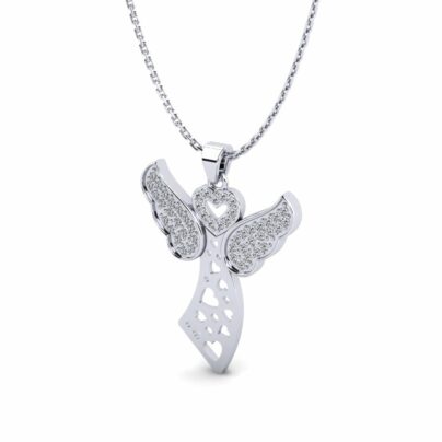 Shop Silver Wings Pendant Online | Risha Jewels