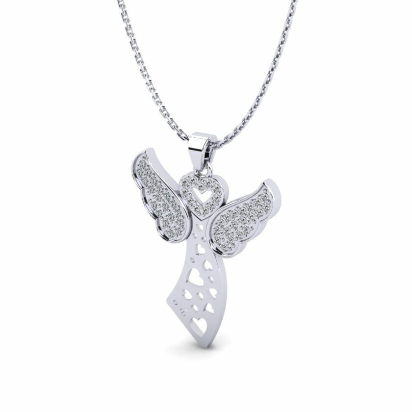 Shop Silver Wings Pendant Online | Risha Jewels