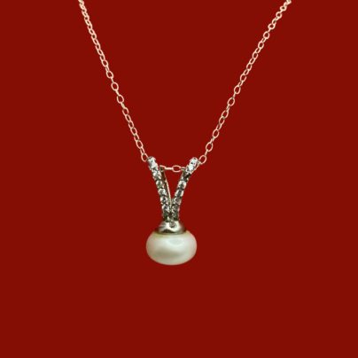 Buy Silver Twilight Freshwater Pearl Online | Risha Jewels