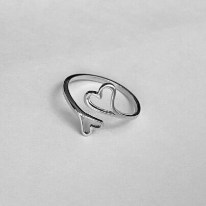 Buy Entwined Hearts Silver Ring Online | Risha Jewels